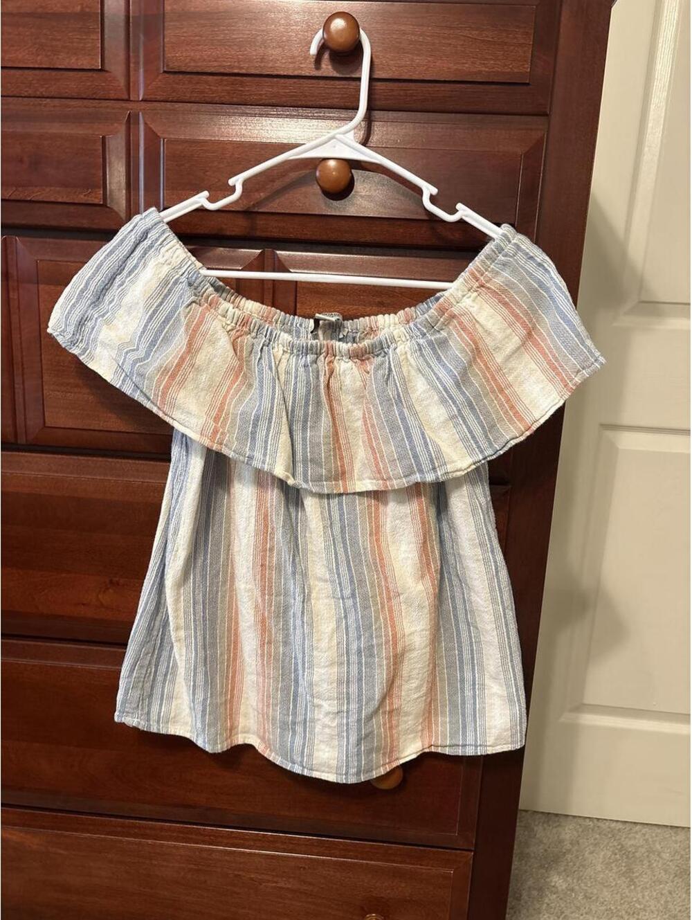 Vintage America Women's Multi and Blue Blous